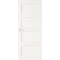 Four Panel White Primed Craftsman Style Stile & Rail Door for House